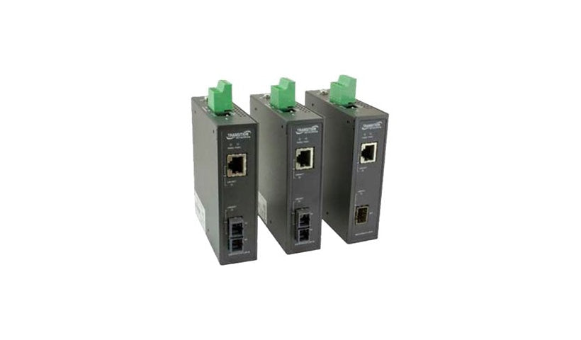 Lantronix SISTG1040-211-LRT-B Gigabit Media Converter, RJ-45 to SFP, TAA