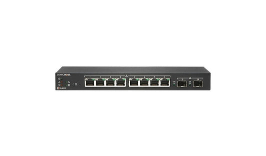 SonicWall SWS12-8POE 02-SSC-2463 8-Port Gigabit PoE Switch, 2x SFP, 55W