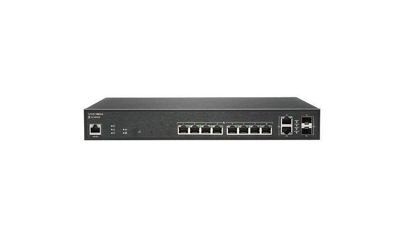 SonicWall SWS12-10FPOE 02-SSC-2464 10-Port Gigabit PoE Switch, 2x SFP, 130W