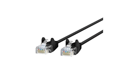 Belkin CE001B03-BLK-S Cat6 Slim Snagless UTP Ethernet Patch Cable 3 ft