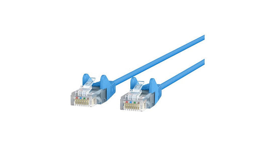 Belkin CE001B25-BLU-S Cat6 Slim Snagless UTP Ethernet Patch Cable 25 ft Blue