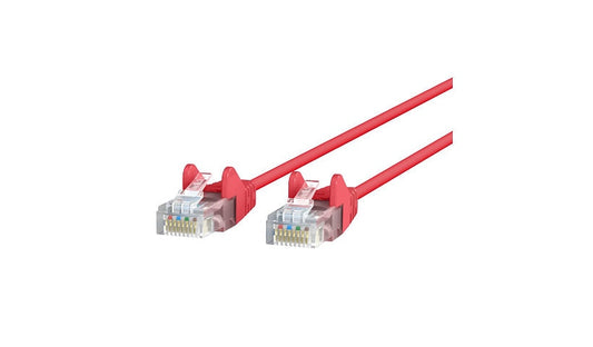 Belkin CE001B01-RED-S Cat6 Slim Snagless UTP Ethernet Patch Cable 1 ft Red