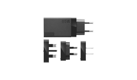 Lenovo 65W USB-C Travel Adapter 4 Plugs Twist Lock 40AW0065WW 1 Year