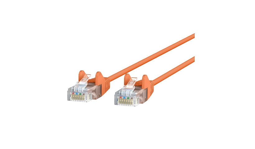 Belkin CE001B03-ORG-S Cat6 Slim Snagless UTP Ethernet Patch Cable 3 ft Orange