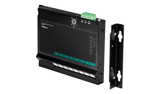 TRENDnet TI-PG80F Front Access PoE+ Switch, 8 x Gigabit PoE+, 200W, IP30