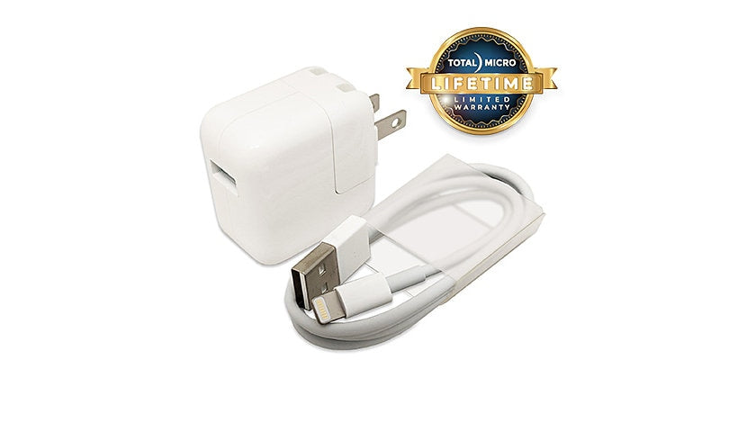 Total Micro 12W USB Adapter Lightning Cable MD836LL/A Limited Lifetime Warranty