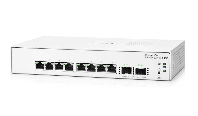 HPE Networking Instant On 1930 JL680A 8-Port Gigabit Smart Switch, 2x SFP