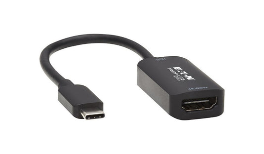Tripp Lite USB-C to HDMI Adapter Cable, 4K 60Hz, HDR, Thunderbolt 3, M/F, 6 in