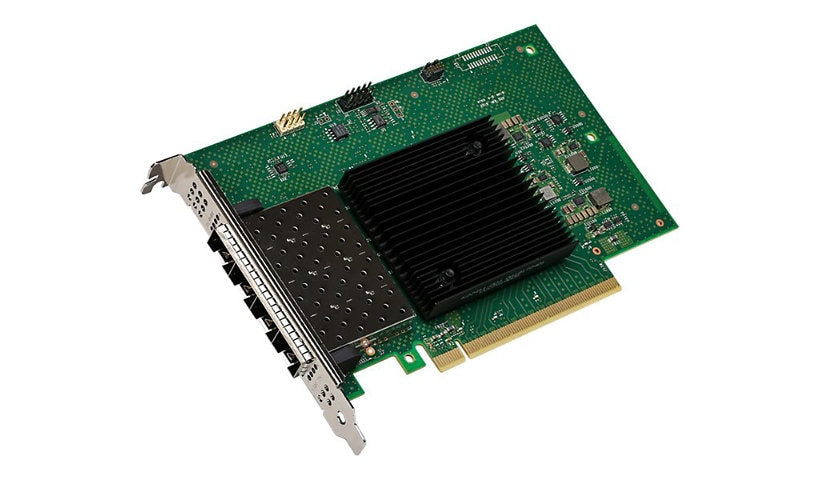 Intel E810-XXVDA4 Quad Port 10/25GbE SFP28 PCIe 4.0 x16 Adapter, Retail