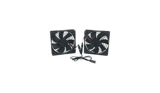 Middle Atlantic FAN2-DC Rack Fan Kit Two 4.5in DC Fans 138 CFM 115V