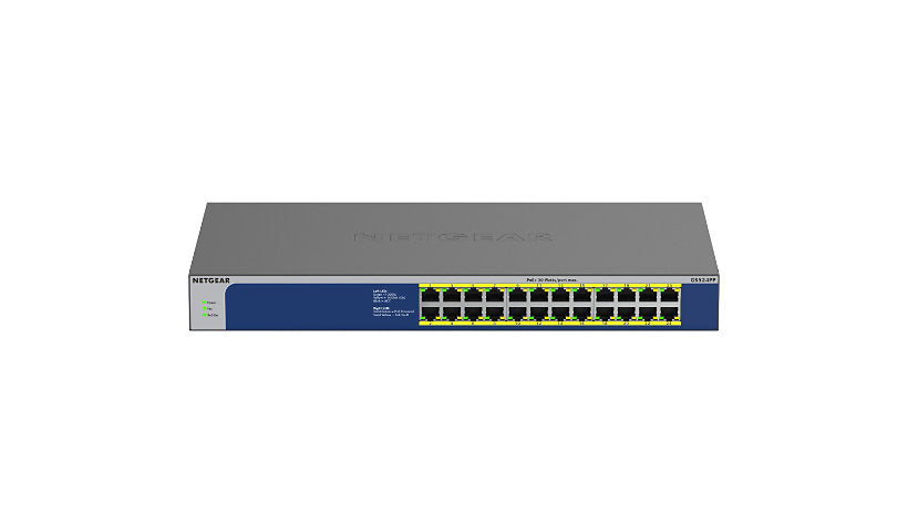 NETGEAR GS524PP-100NAS 24-Port Gigabit PoE+ Unmanaged Switch, 300W
