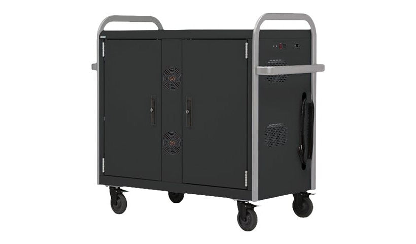 Bretford Link Sync & Charge Cart, 32 Notebooks + 19in Switch, MDMLAP32NR-CKAL