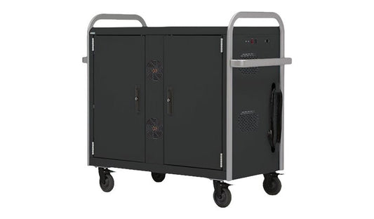 Bretford Link Sync & Charge Cart, 32 Notebooks + 19in Switch, MDMLAP32NR-CKAL