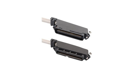 ICC 25ft 25-Pair Telco Cable Assembly, 50-Pin Female to Male, CMR, Gray, ICPCSTFM25