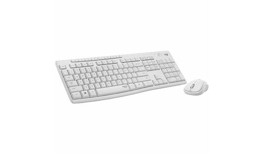 Logitech MK295 Silent Wireless Keyboard and Mouse Combo Off White 1 Year