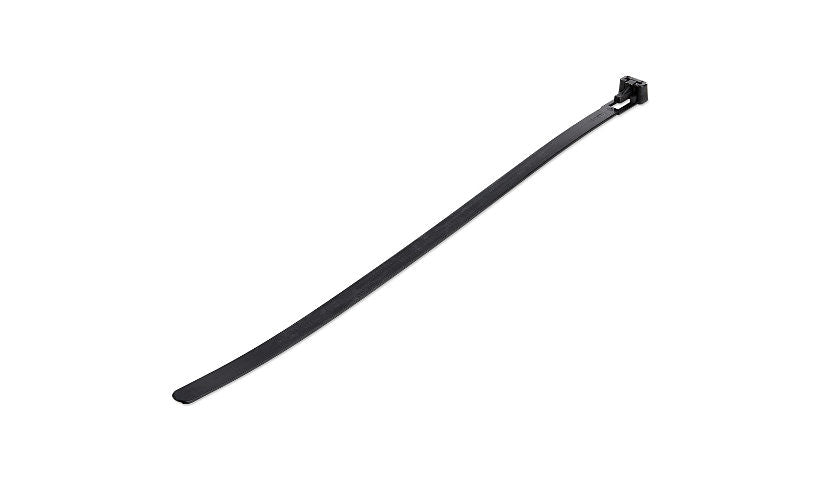 StarTech.com CBMZTRB10BK 10 in Reusable Cable Ties 50 lb Tensile 100 Pack 2 Year