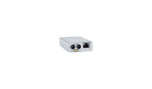 Allied Telesis AT-MMC200/ST Fast Ethernet Mini Media Converter, RJ-45 to ST Multimode, TAA Compliant, White, AT-MMC200/ST-960