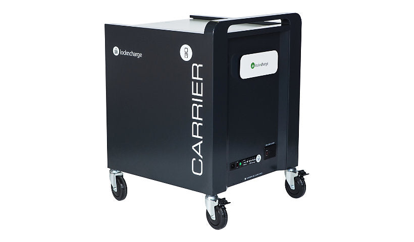 LocknCharge Carrier 30 Charging Cart, Wire Racks, LNC8-10396