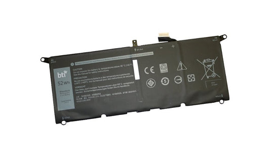 BTI DXGH8-BTI 7.6V 52Wh Battery for Dell XPS 13 9370 9380 Latitude 3301