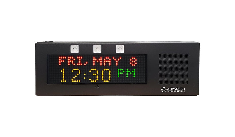 Advanced Network Devices IPCSS-RWB-MB Small IP PoE Display, Matte Black