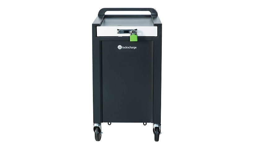 LocknCharge Carrier 20 Top-Loading Cart, Wire Racks, LNC8-10395