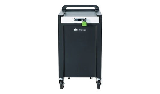 LocknCharge Carrier 20 Top-Loading Cart, Wire Racks, LNC8-10395