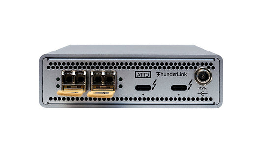 ATTO ThunderLink NS 3252 Thunderbolt 3 to Dual 25GbE SFP28 Adapter, TAA