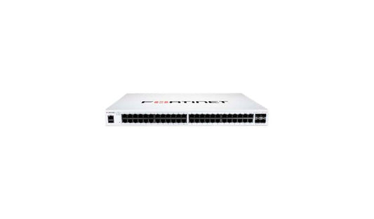 Fortinet FortiSwitch FS-148F-POE 48-Port Gigabit Switch, 24 PoE+, 4x 10G SFP+