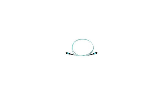 Axiom MPOFFOM42M-AX 2m (6.6ft) MPO Female to MPO Female 12 Fiber OM4 Multimode Fiber Cable, 50/125, Riser, Aqua