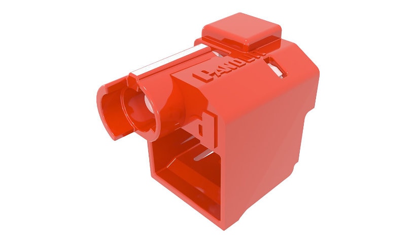 Panduit PSL-DCPLE RJ45 Plug Lock-In Devices 10 Pack with Key Red