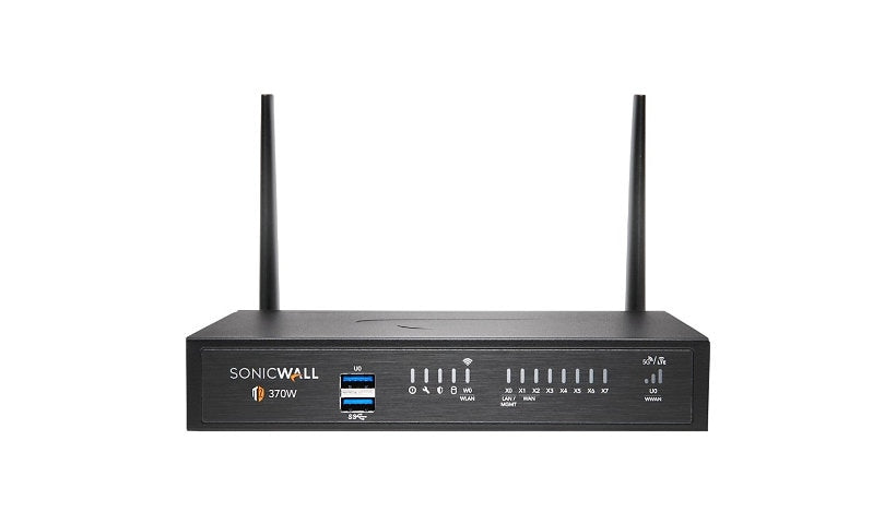 SonicWall TZ370W 02-SSC-2827 Wireless Firewall, Wi-Fi 5, 8 Ports