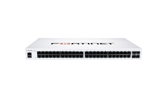 Fortinet FortiSwitch 148F FS-148F Switch, 48 x 1G, 4 x 10G SFP+, 1U