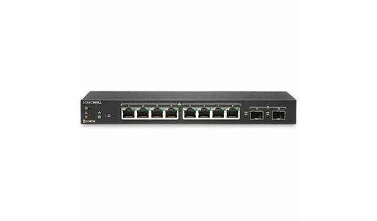 SonicWall SWS12-8 02-SSC-8365 8-Port Gigabit Switch, 2x SFP, 3Yr WNM