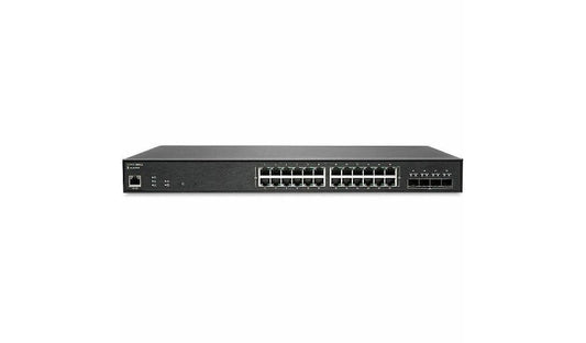 SonicWall SWS14-24FPOE 02-SSC-8377 24-Port PoE Switch, 410W, 1Yr WNM