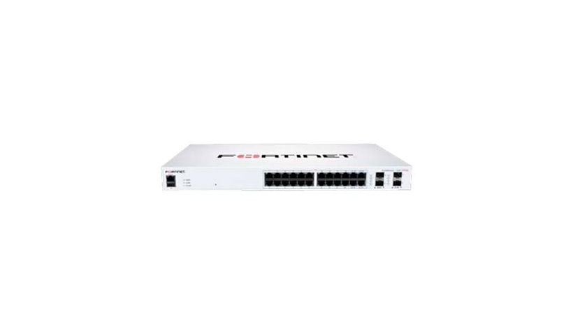Fortinet FortiSwitch FS-124F-POE Gigabit PoE+ Managed Switch, 4x 10G, 185W