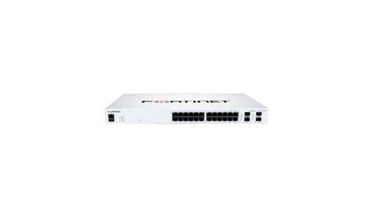 Fortinet FortiSwitch FS-124F-POE Gigabit PoE+ Managed Switch, 4x 10G, 185W