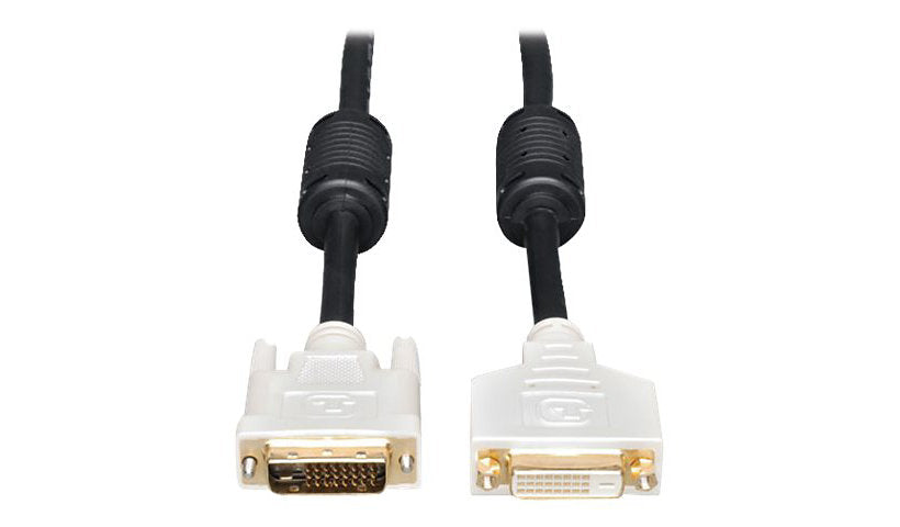 Tripp Lite DVI-D Dual Link Extension Cable, 2560x1600, Gold, M/F, 6 ft