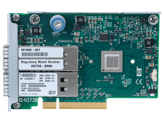 HPE InfiniBand 649281-B21 544QSFP FDR/Ethernet 10/40Gb 2-Port Adapter for Gen8