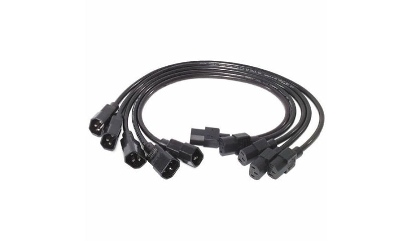 APC AP9890 Rack PDU Power Cord Kit 0.6 m C13 to C14 5 Pack 2 Year