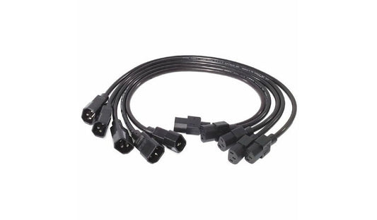 APC AP9890 Rack PDU Power Cord Kit 0.6 m C13 to C14 5 Pack 2 Year