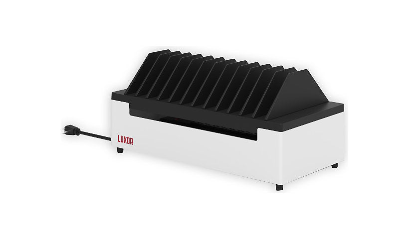 Luxor 12-Bay AC Charging Station for Laptops/Tablets, 14 Outlets, LOTT12
