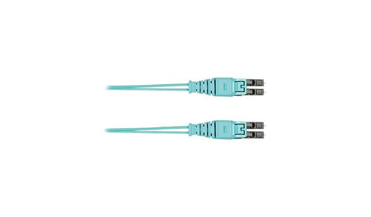 Panduit Opti-Core FZ2ERQ1Q1NNM003 3m (9.8ft) Push-Pull LC to LC OM4 Multimode Duplex Fiber Patch Cord, 50/125, Riser, Aqua