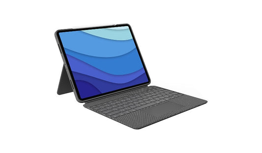 Logitech Combo Touch iPad Pro 12.9 5th 6th Gen Oxford Gray 920-010097 1 Year