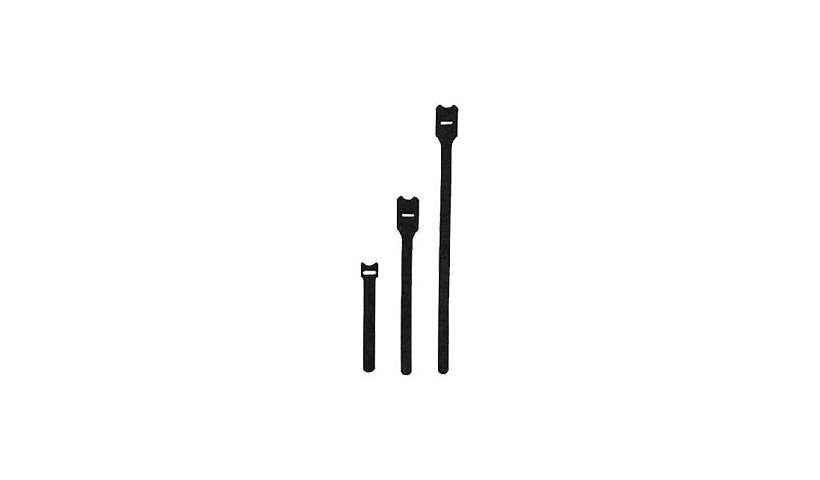 Leviton 43108-008 Recloseable Hook and Loop Tie Wraps 8 in 25 Pack