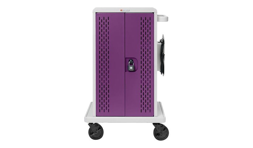 Bretford Core M Charging Cart, 36 Tablets up to 14in, Orchid, CORE36MS-ORCORC