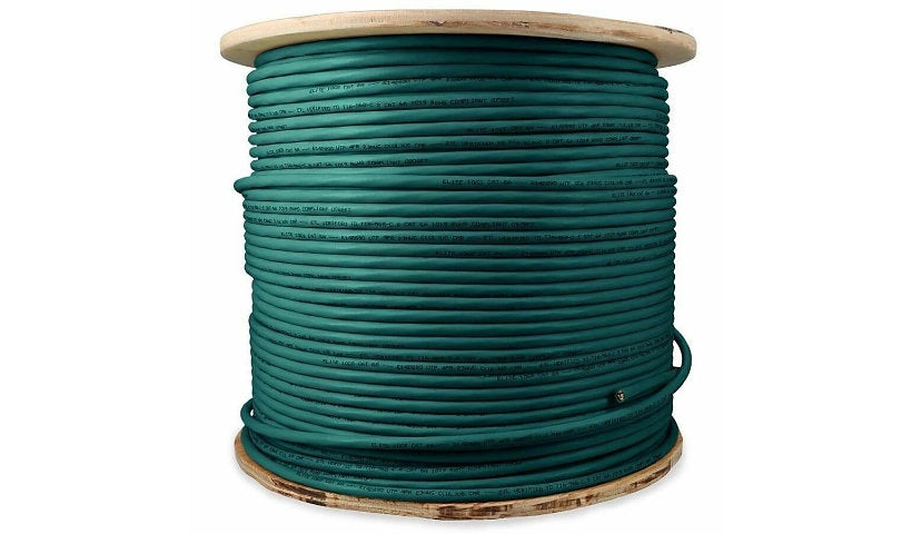 Proline PRO-CAT6ABULK1K-GN Cat6A Bulk Cable 1000 ft Non-Terminated UTP PVC Green