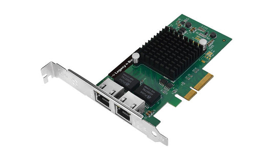 SIIG LB-GE0014-S1 Dual Port Gigabit PCIe x4 NIC, Intel I350-T2, Low Profile