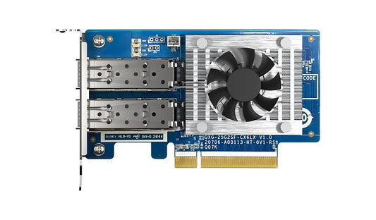 QNAP QXG-25G2SF-CX6 Dual Port 25GbE SFP28 PCIe 4.0 x8 Network Adapter