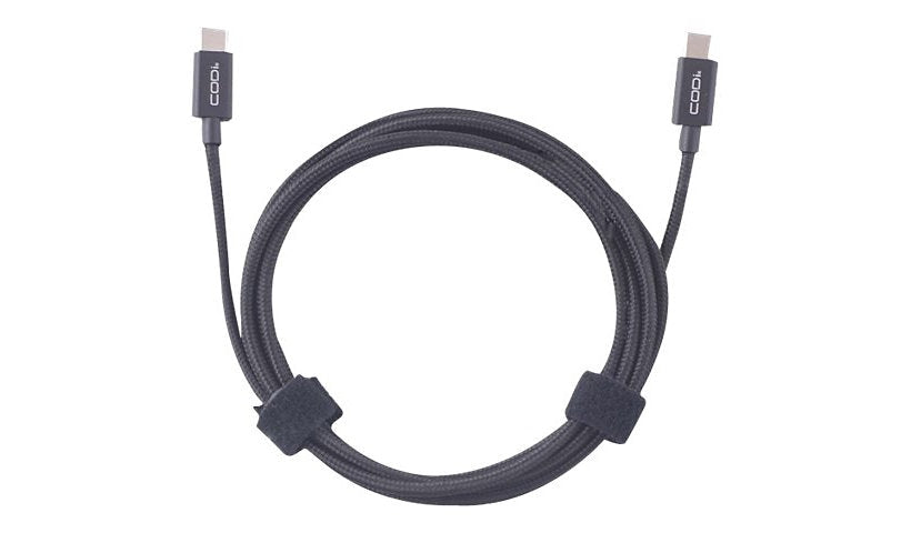 CODi Braided Nylon USB-C to USB-C Charge & Sync Cable, Fast Charge, 6 ft