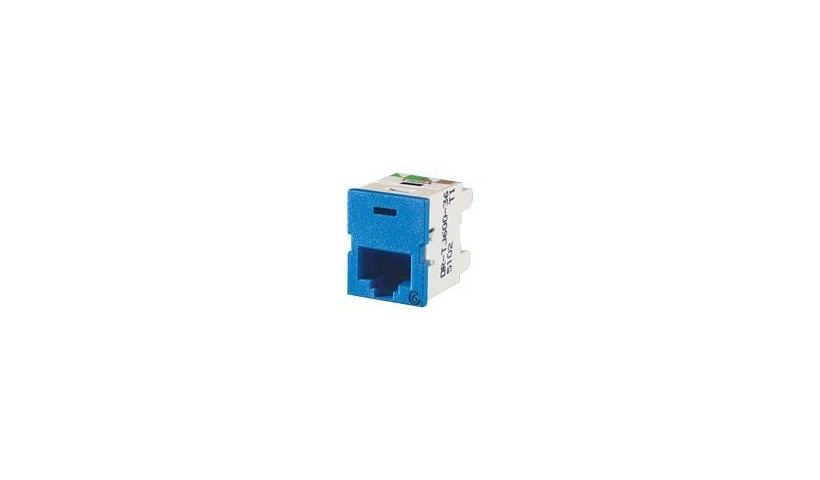 Ortronics TJ600-36 Clarity 6 TracJack Cat6 Modular Jack RJ45 Dark Blue 5 Year